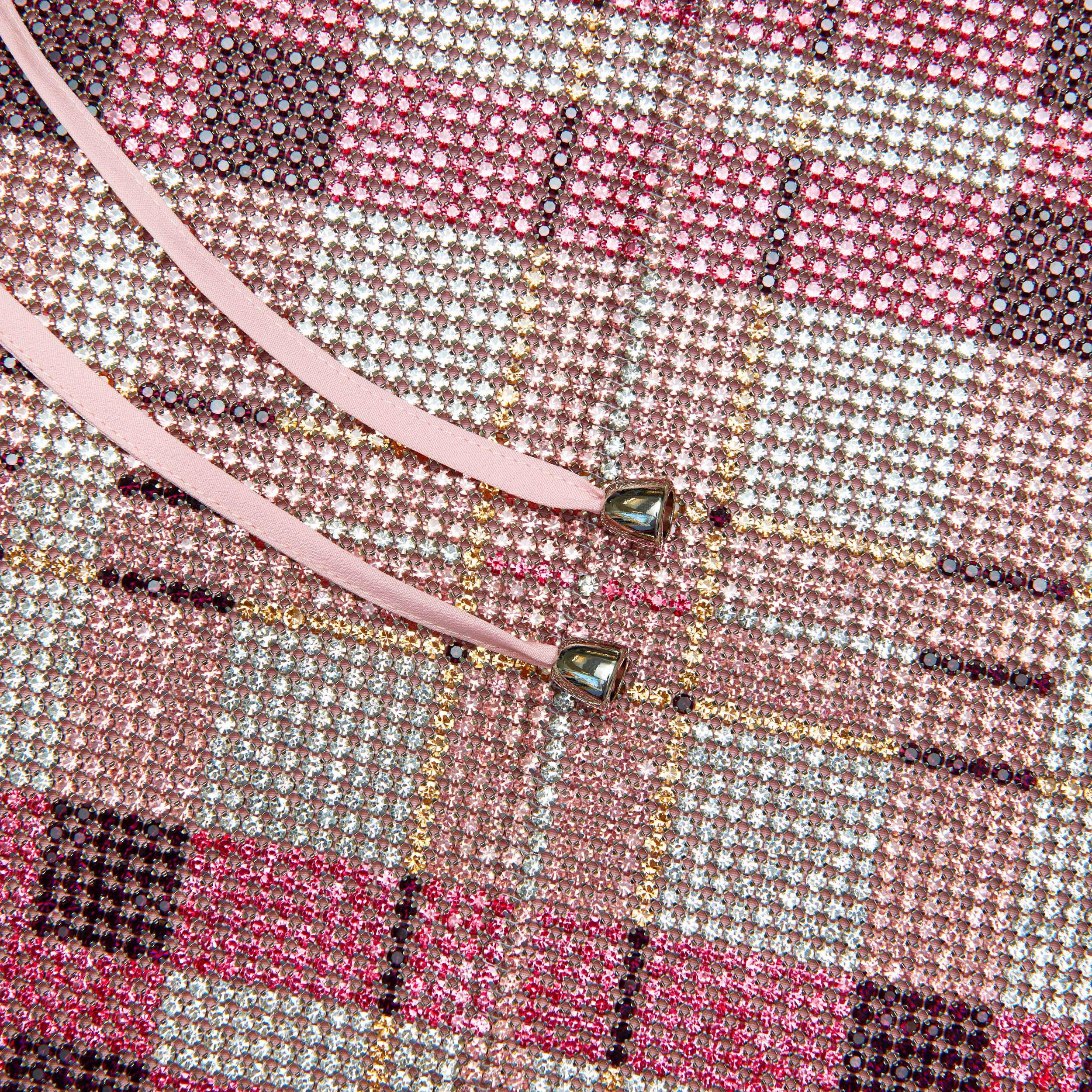 Pink Check Chainmail Skirt Product Image