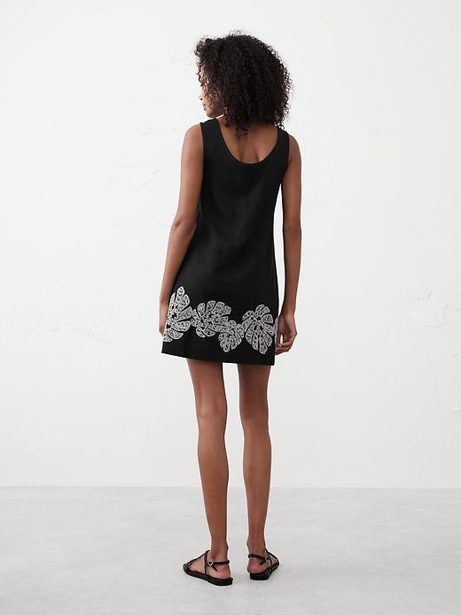 Embroidered Scoop-Neck Mini Dress Product Image