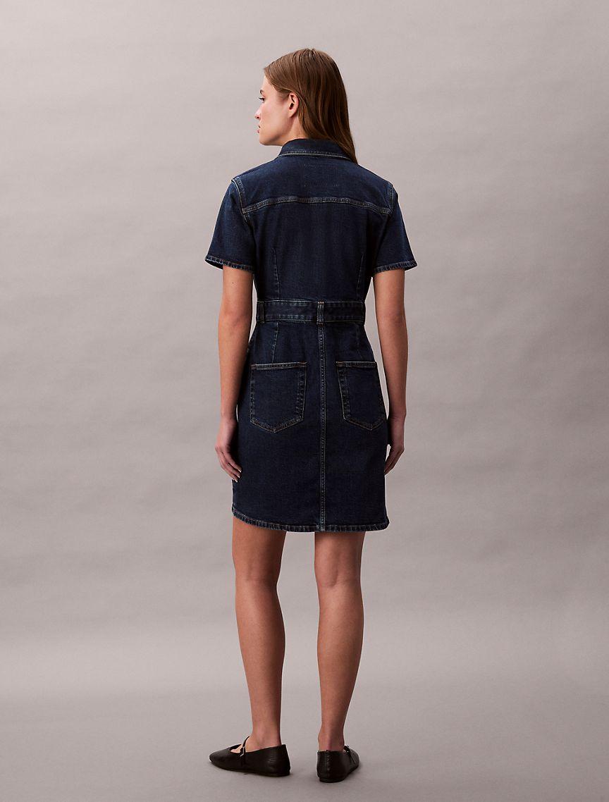Denim Trucker Dress Product Image