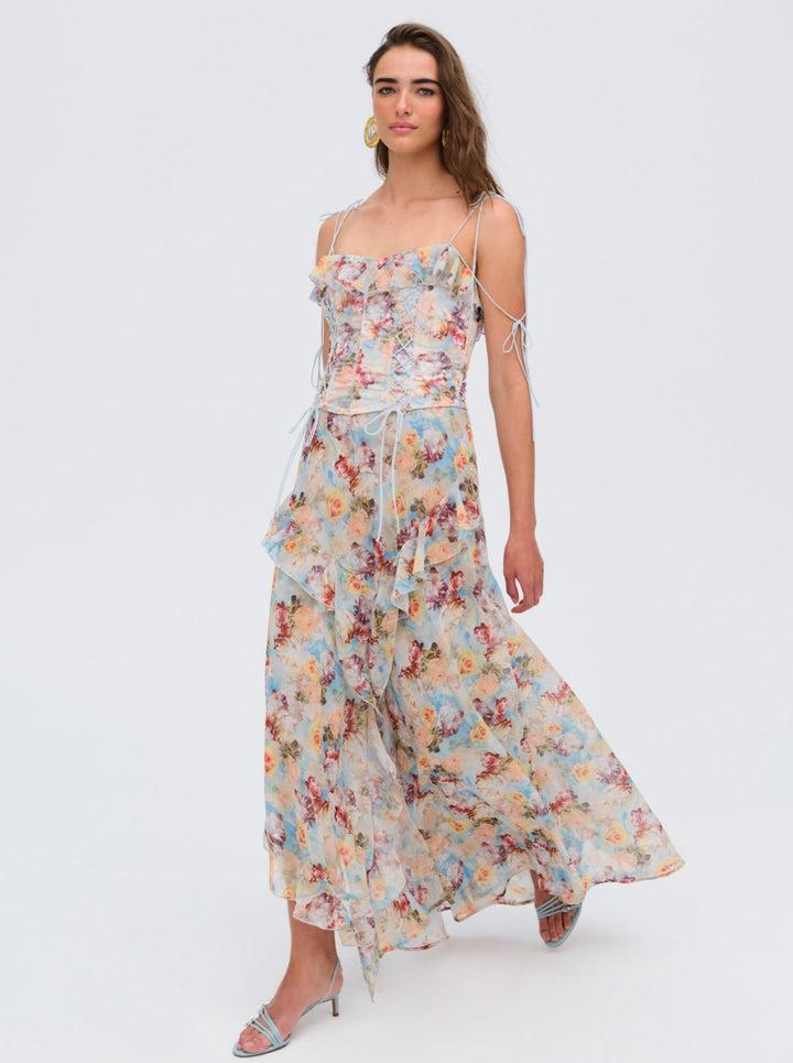 Constance Maxi Dress — Blue Product Image