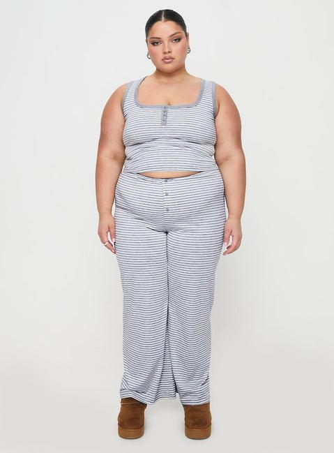 Waffles Stripe Sleep Set Multi Curve Product Image