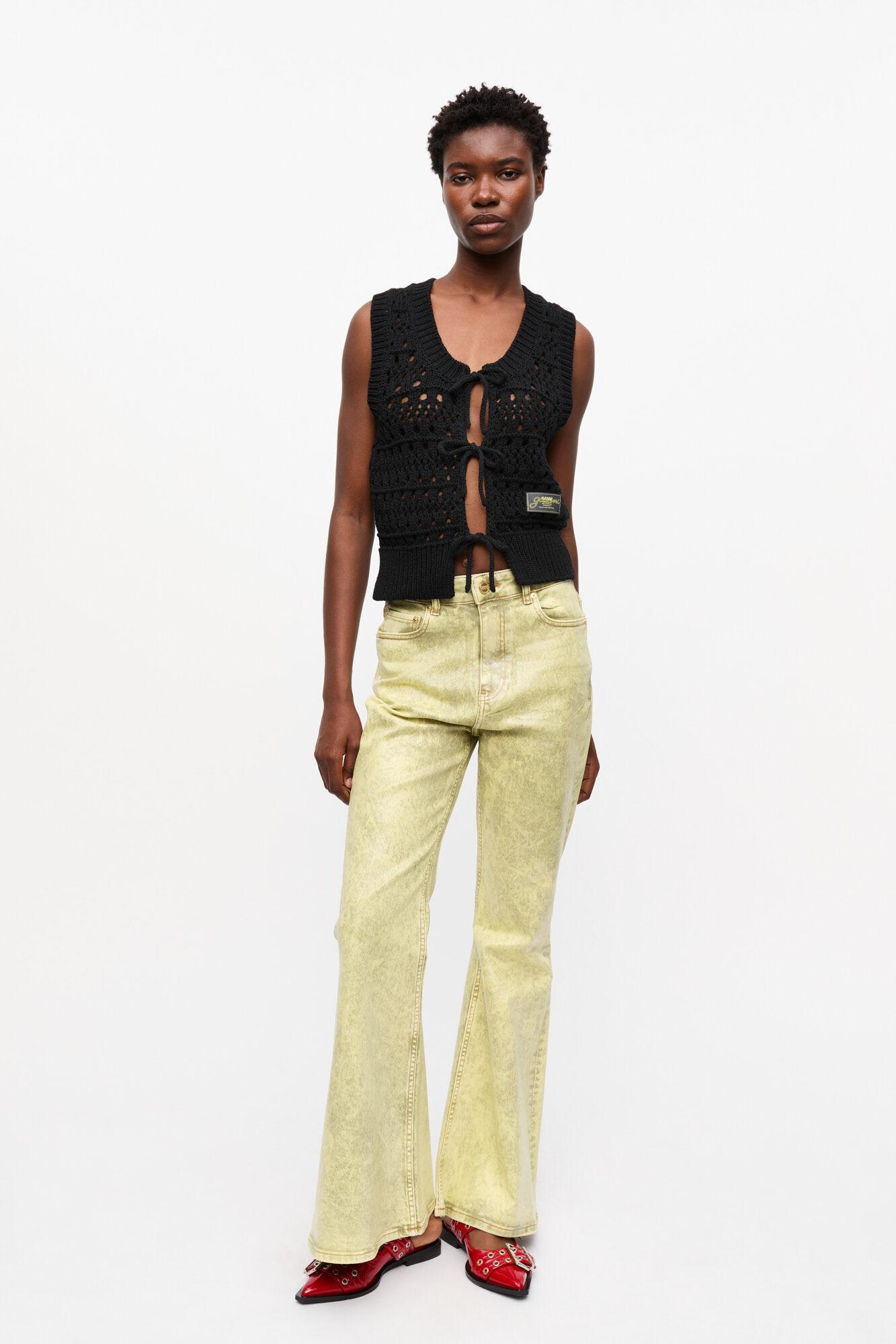 Green Foil Jeans Product Image