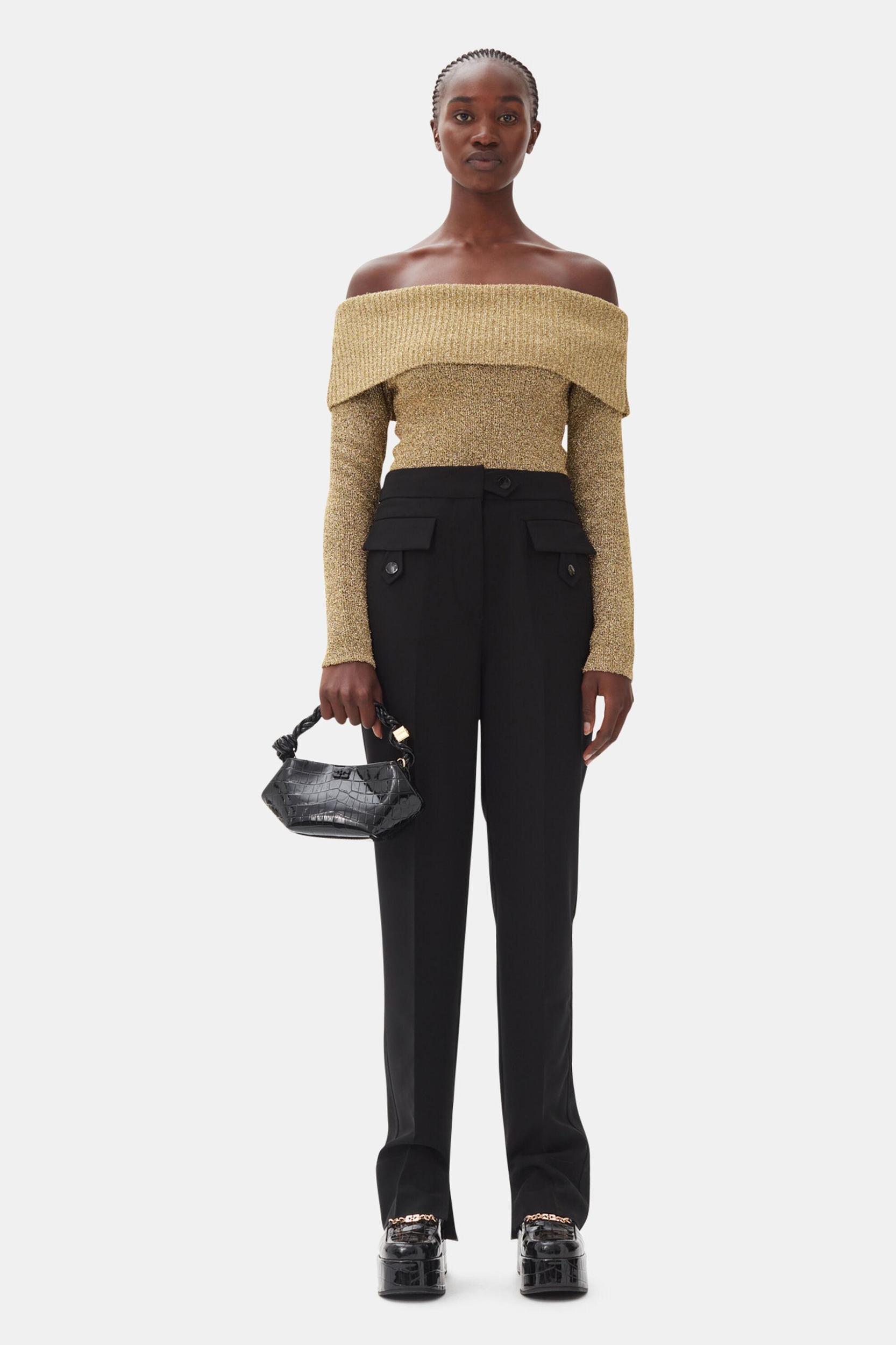 Black Suiting Pants Product Image