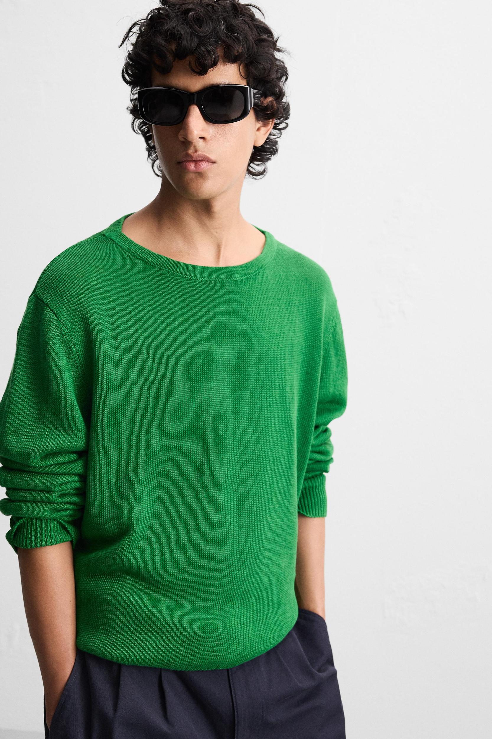 100% LINEN SWEATER Product Image