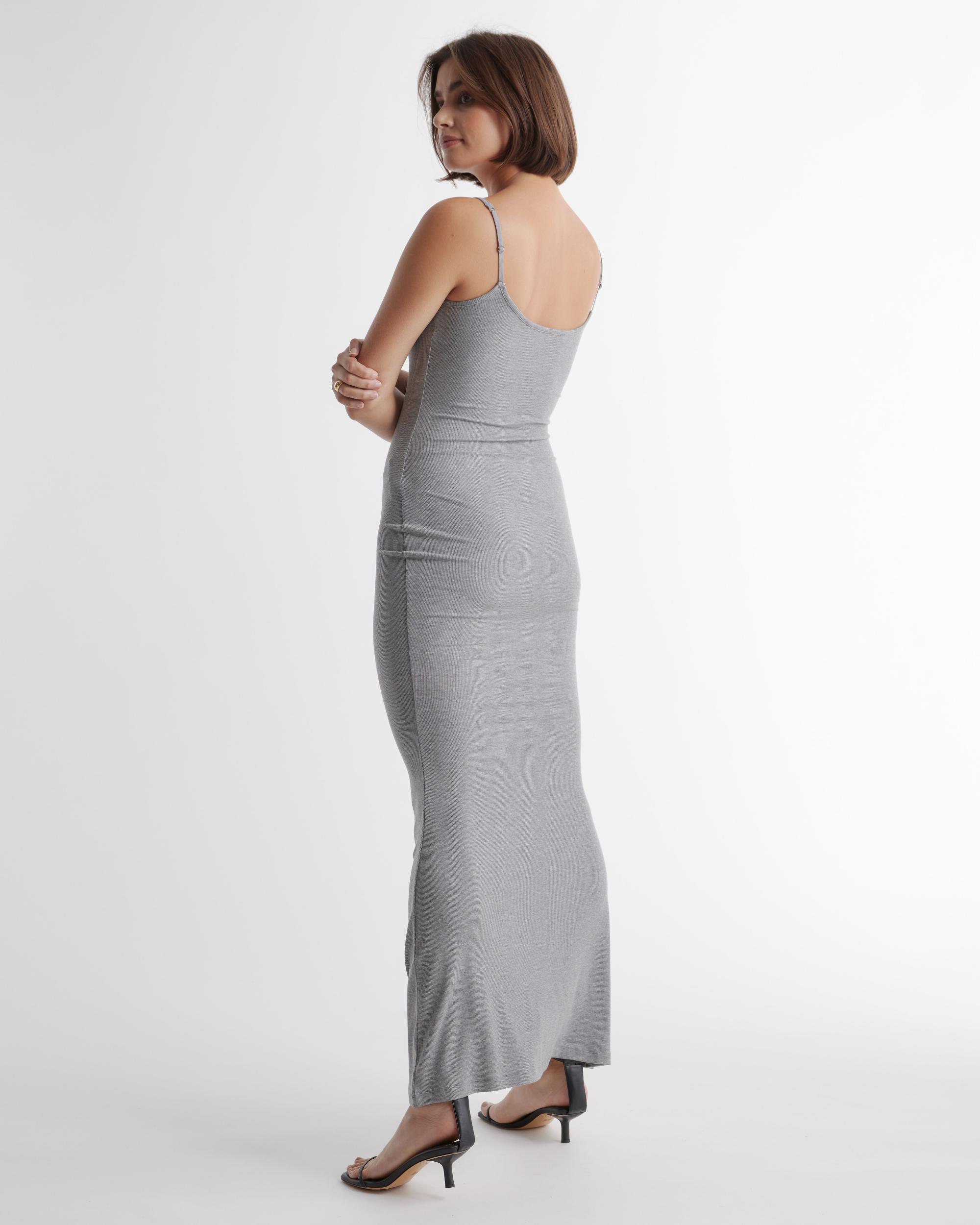 Quince | Women's Tencel Rib Knit Maxi Slip Dress Cotton/Modal Product Image
