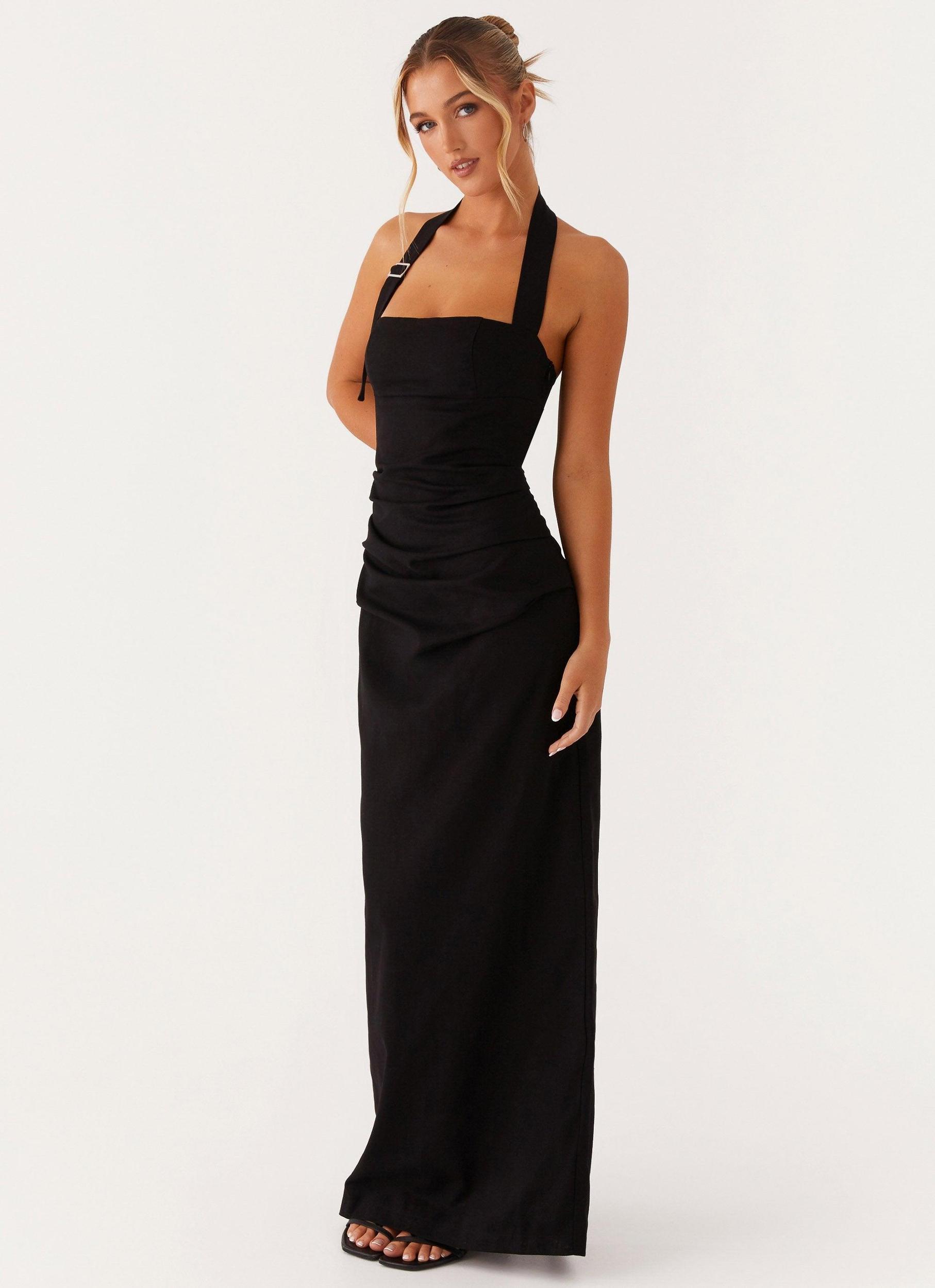 Rumour Has it Maxi Dress - Black Product Image