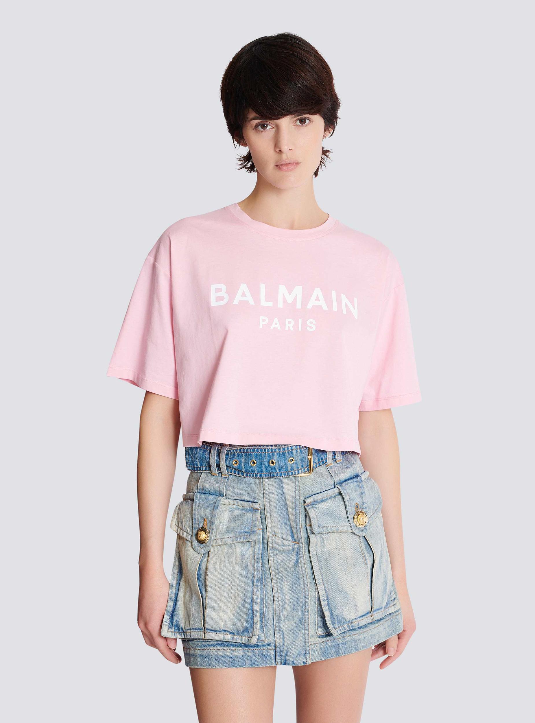 T-shirt with Balmain Paris print Product Image