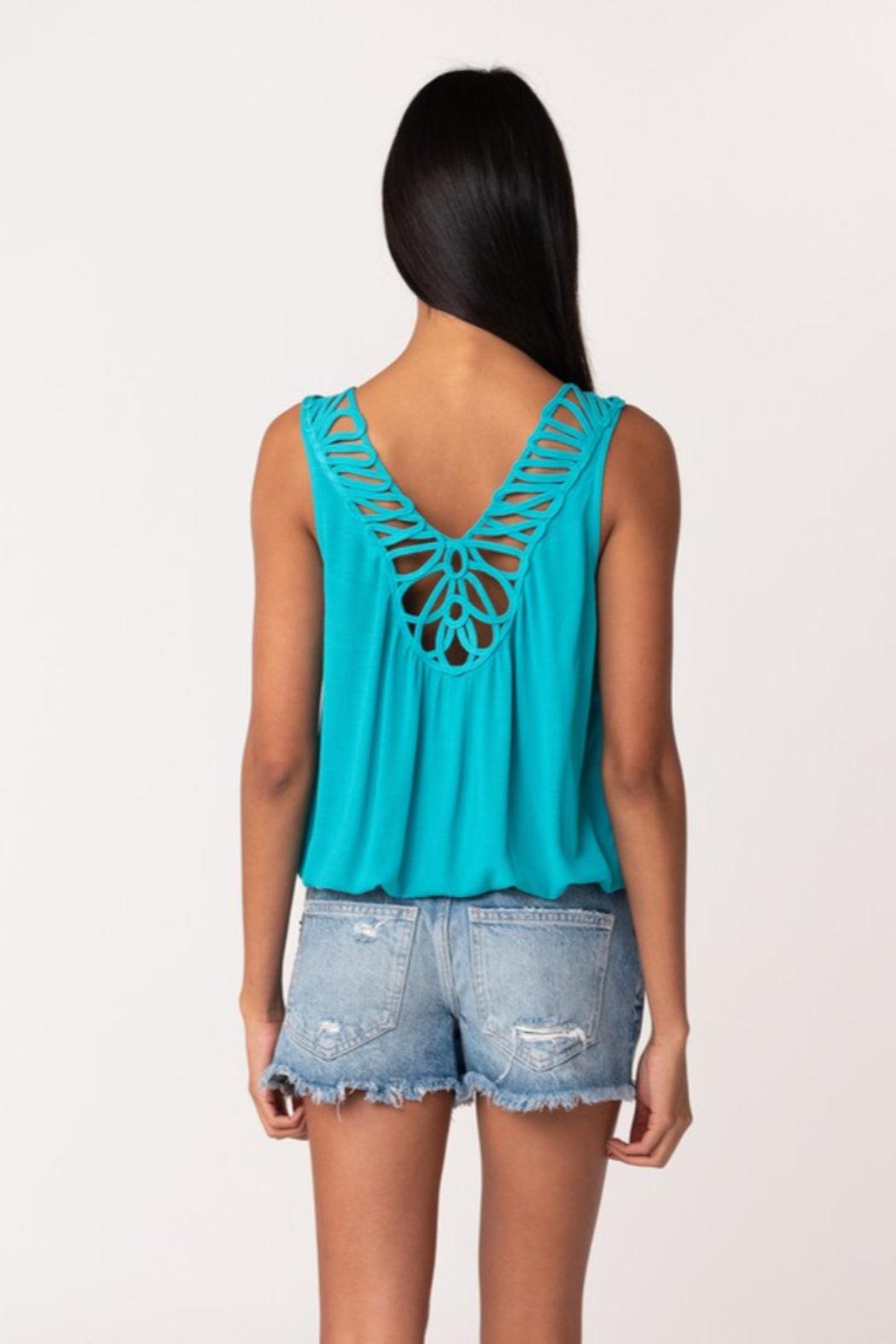 Lace Back Tank Top Product Image