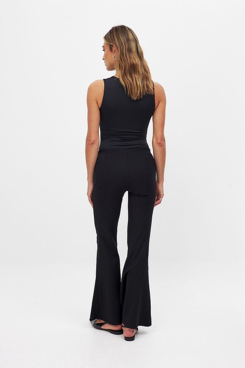 Flared Jersey Trousers Product Image