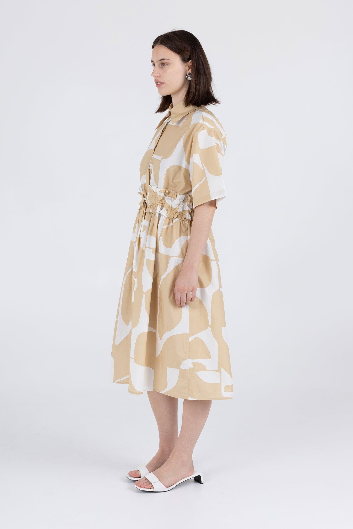 Gabrielle Dress - Wheat Sky Product Image