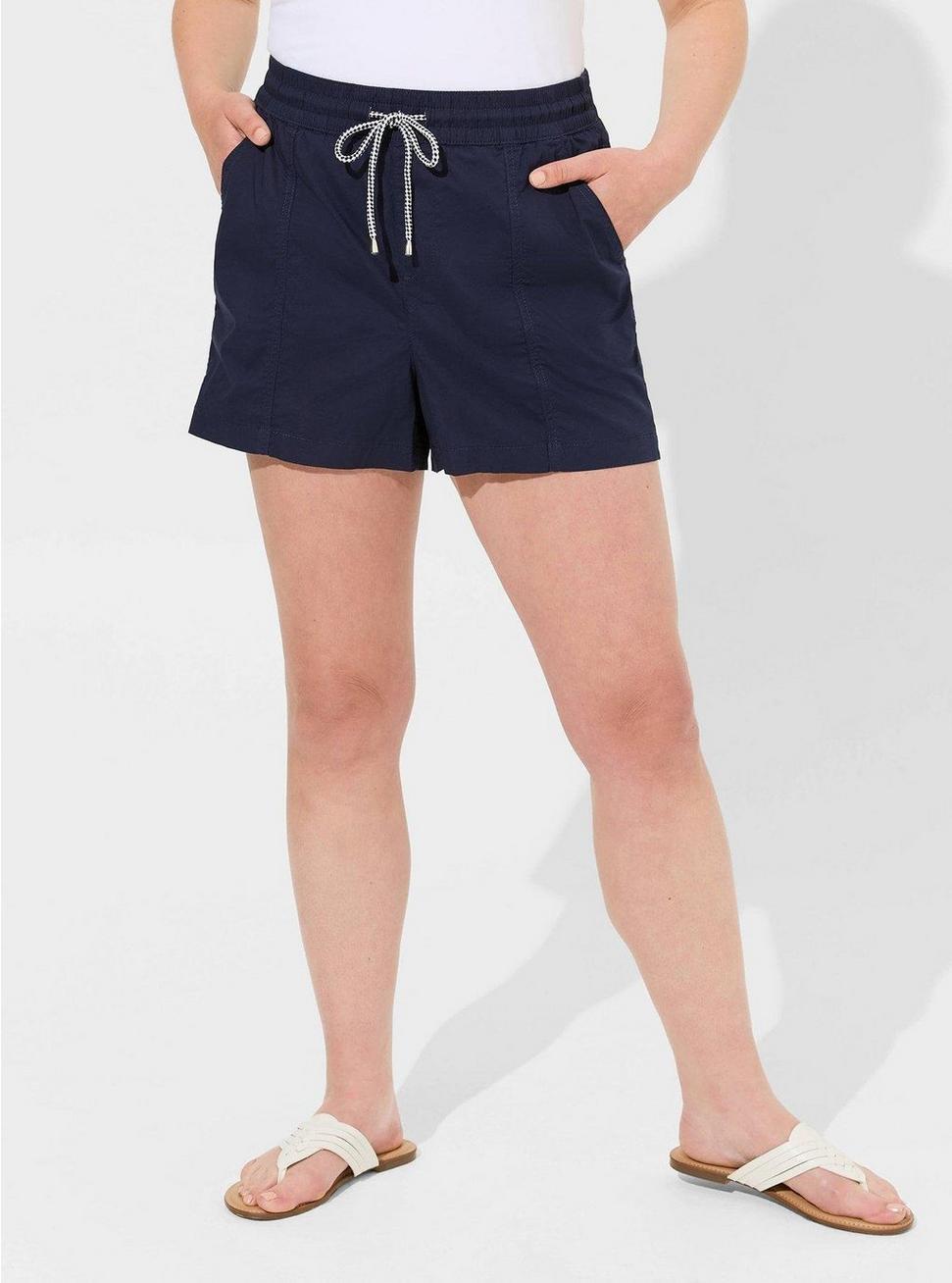 Pull-On High-Rise Poplin Yacht Short Product Image