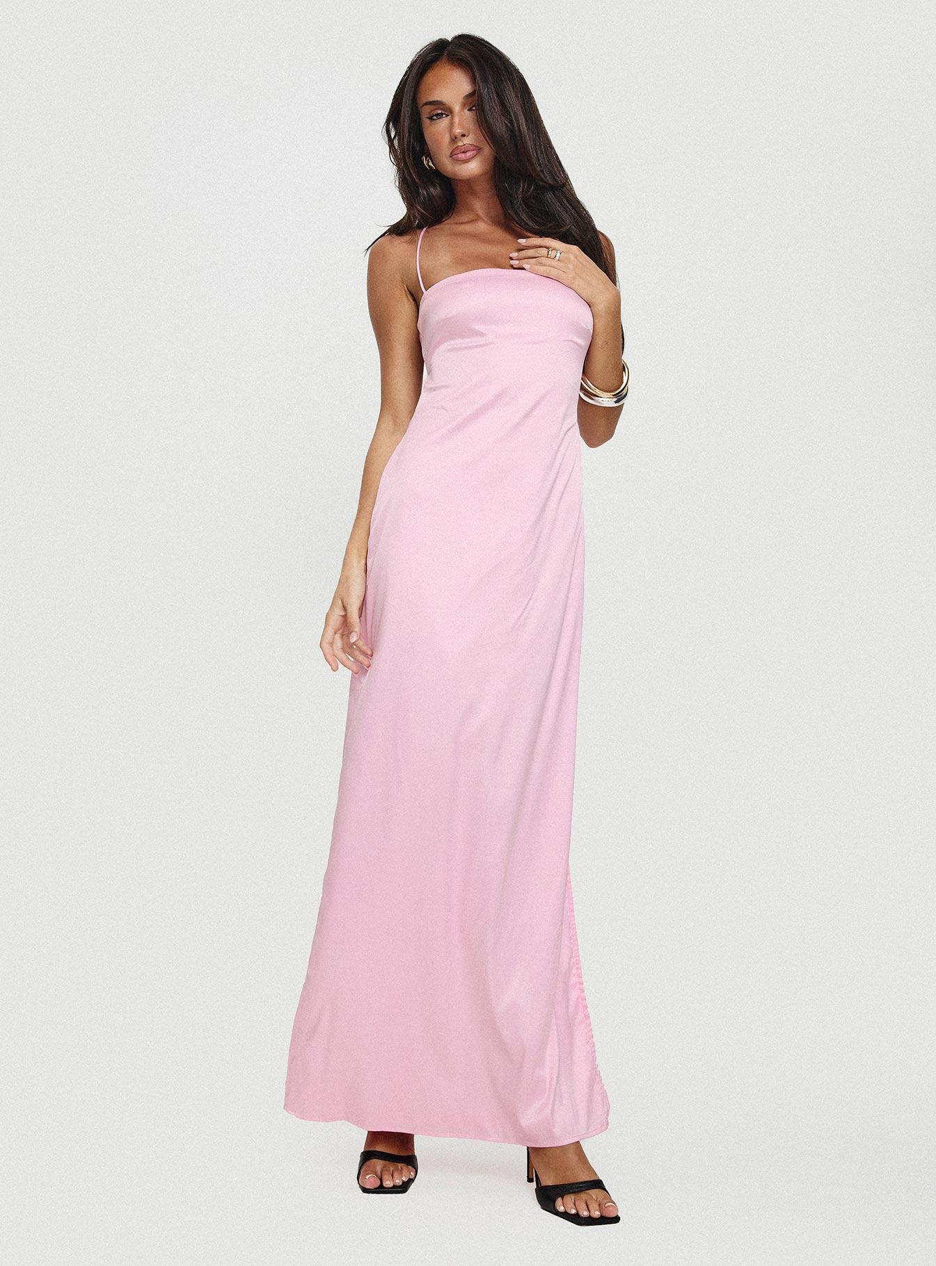 Roselyn Maxi Dress Pink Product Image
