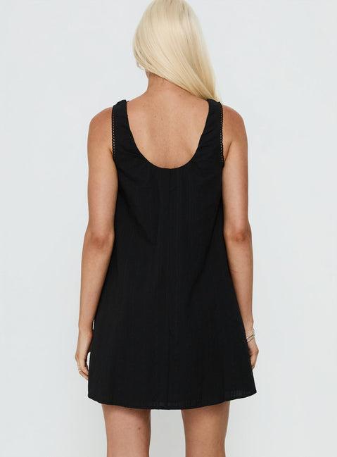 Antiquity Swing Mini Dress Black Product Image