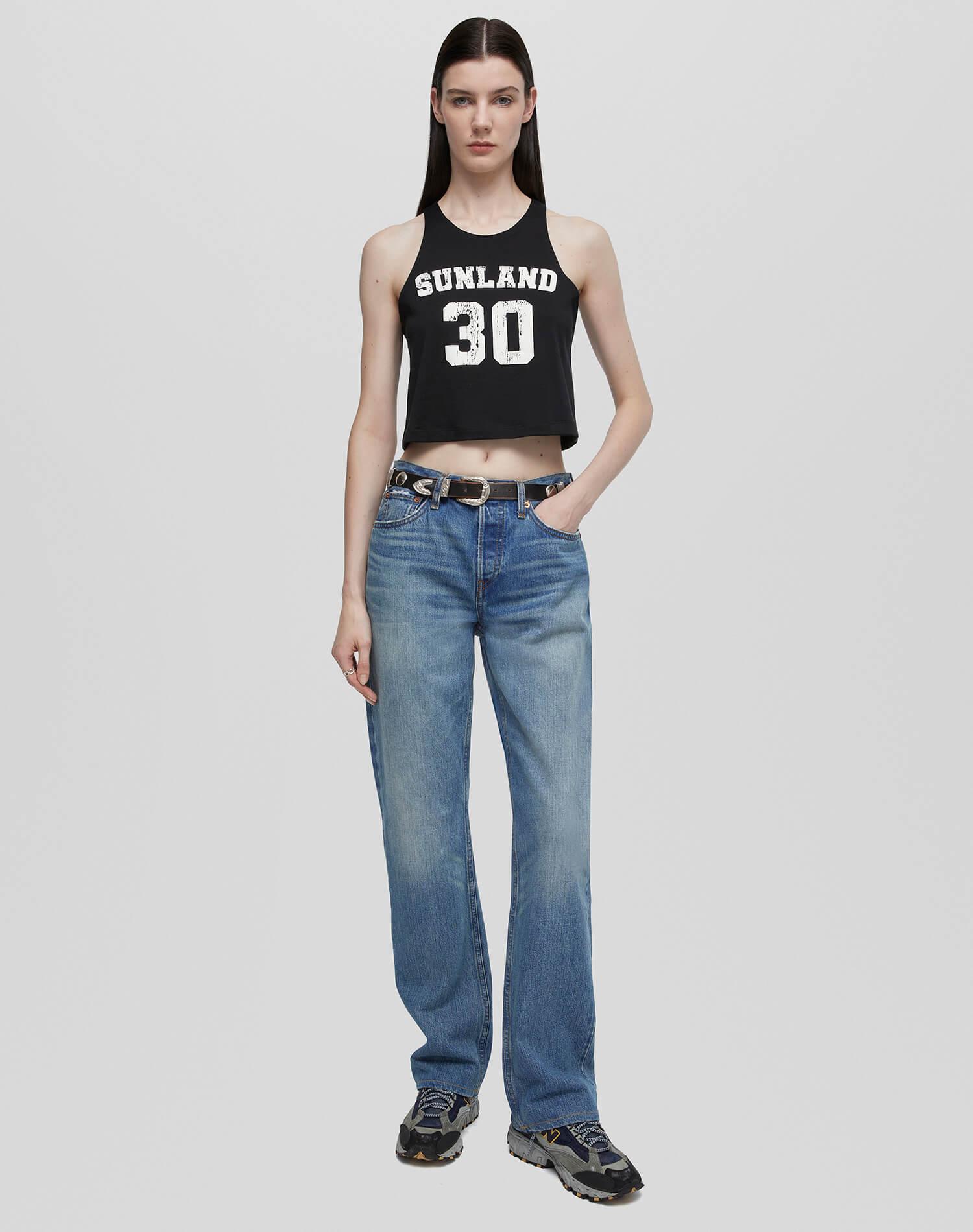 Shrunken Boyfriend Jersey - Black Female Product Image