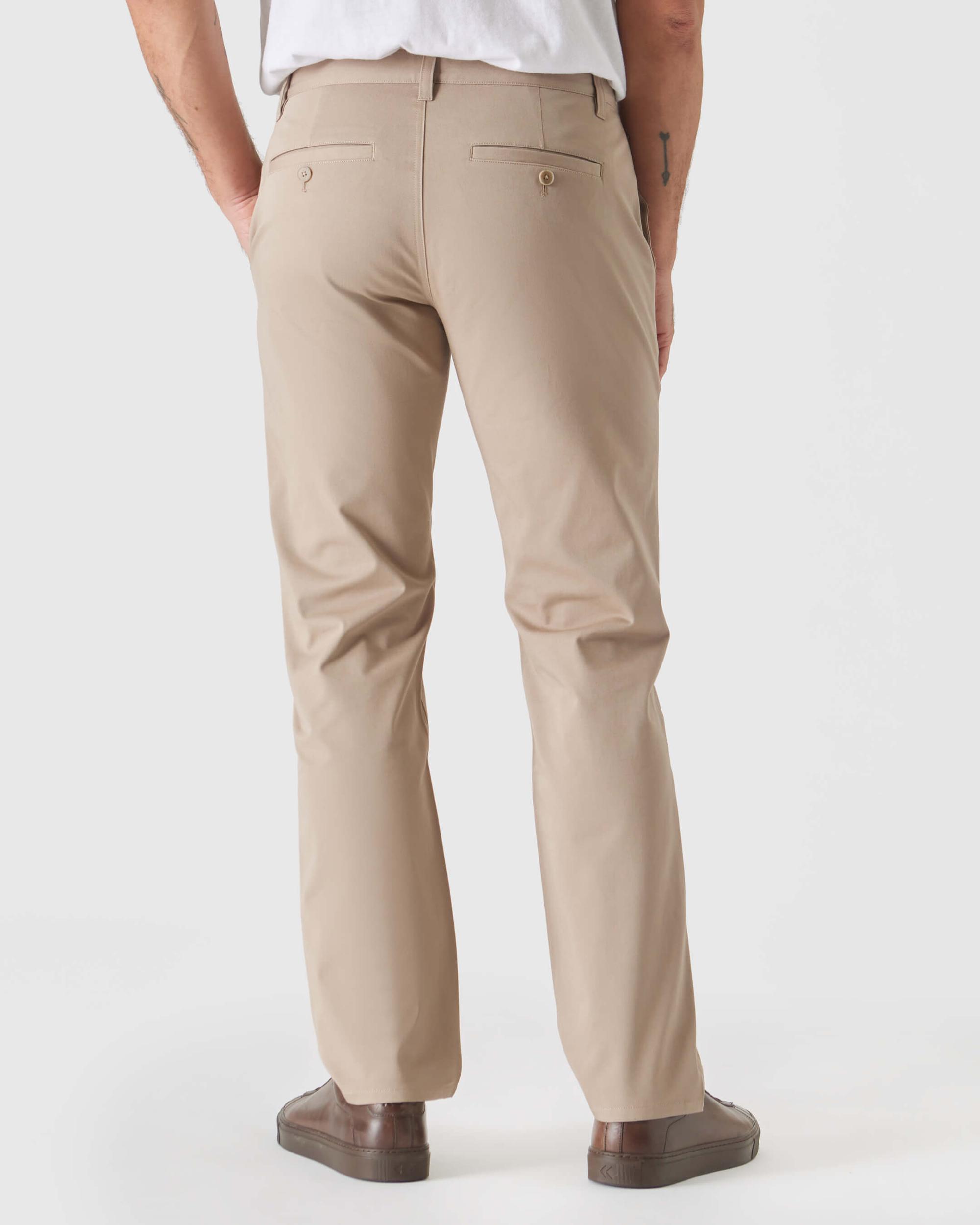 Khaki Straight Twill Chino Pant Product Image