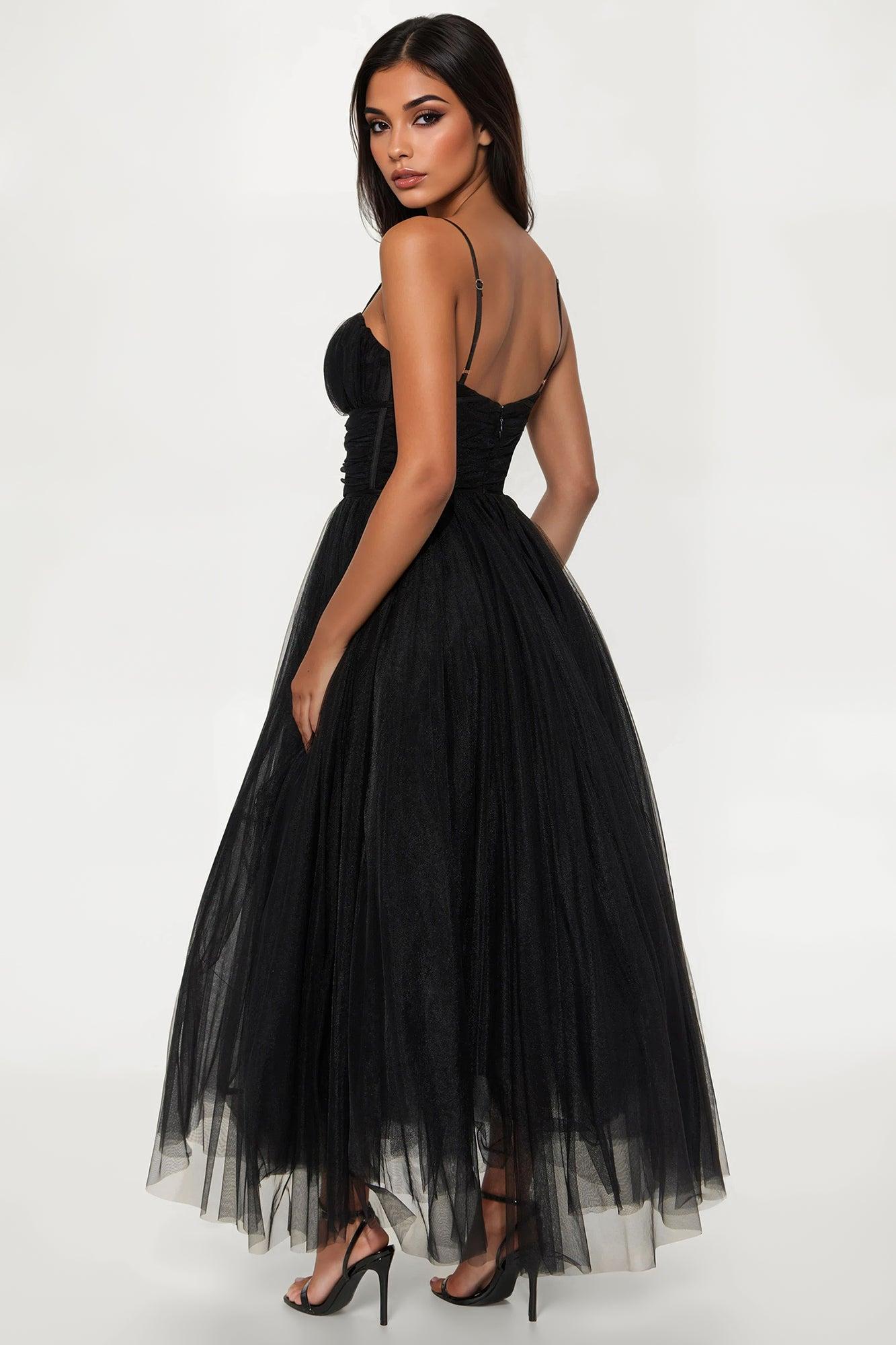 Majestic Bloom Gown - Black Female Product Image
