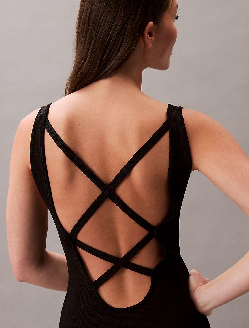 Cross Back Mini Dress Product Image