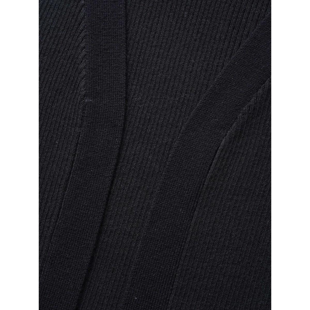 Plus Size Supersoft Essentials Solid Texture Cardigan Black Women Basics Loose Long Sleeve Everyday Cardigans BloomChic 10/M Product Image