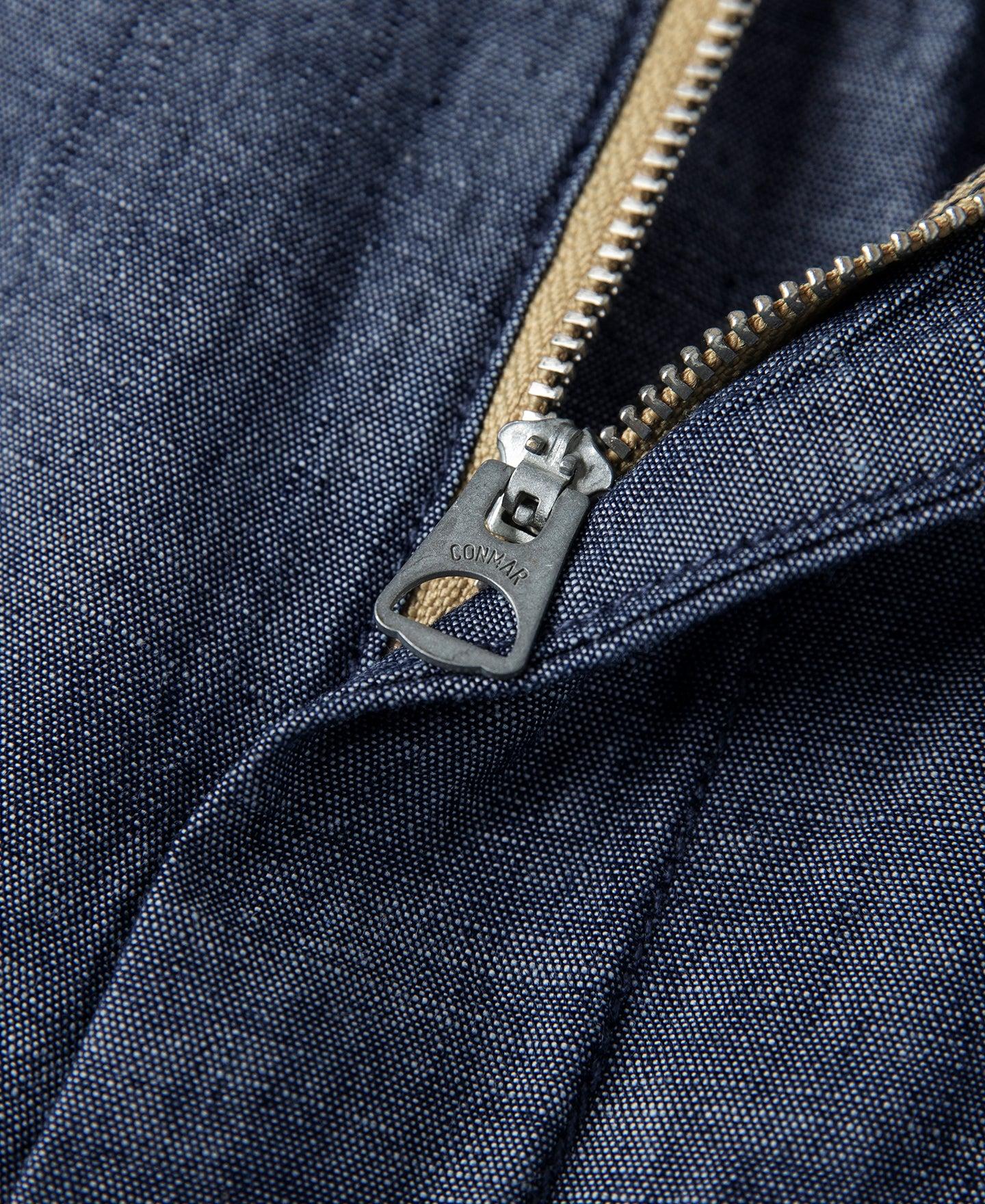 1930s Double-Pleated Chambray Pants Product Image