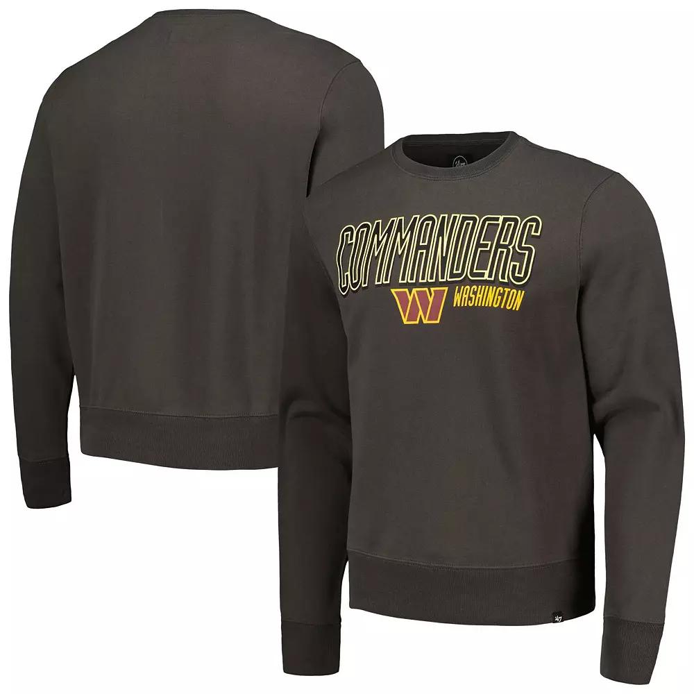 Men's '47 Charcoal Washington Commanders Locked In Headline Pullover Sweatshirt, Size: Small, Wft Charco Product Image