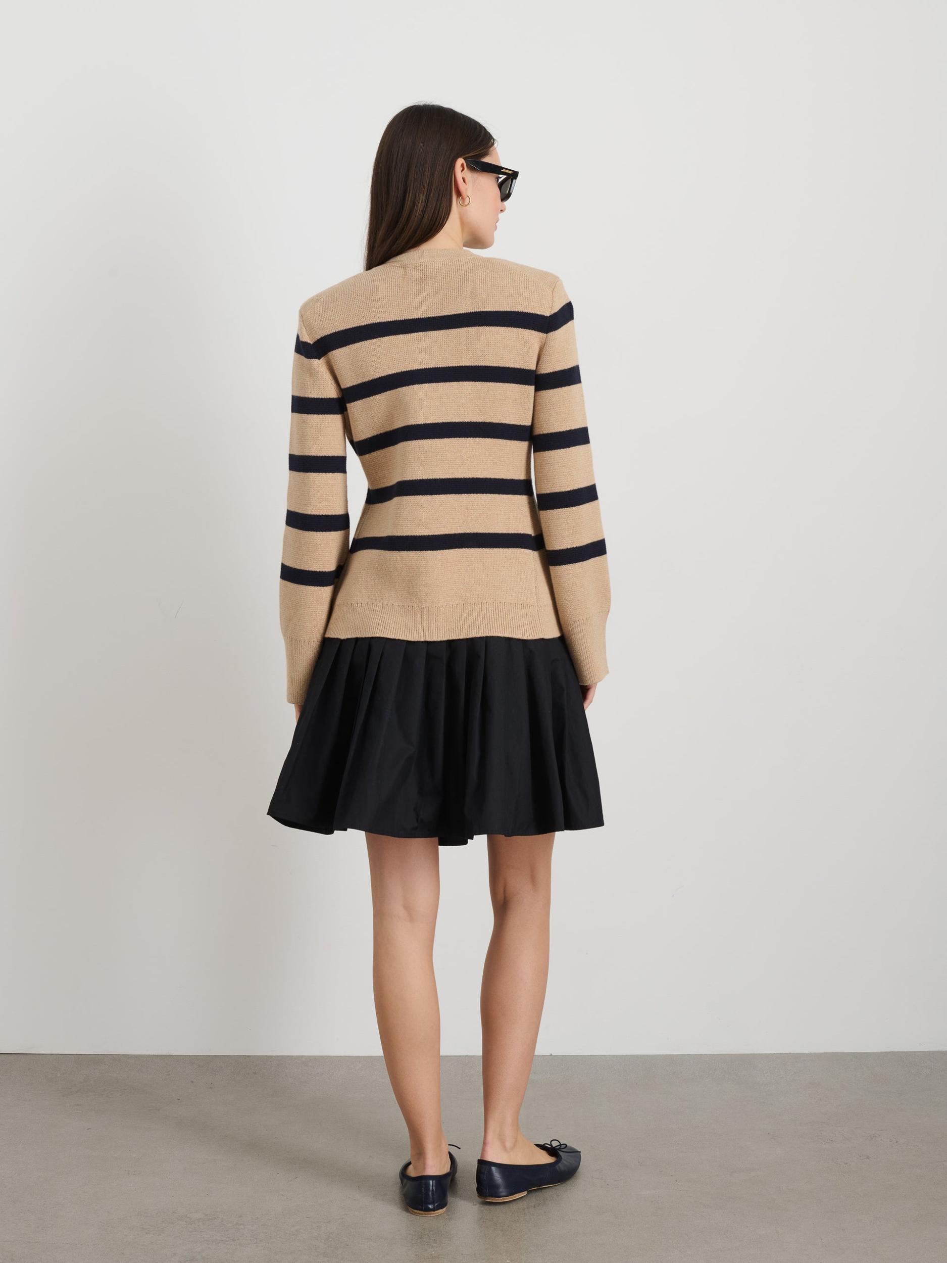 Provence Stripe Sweater Jacket In Cotton Cashmere Product Image
