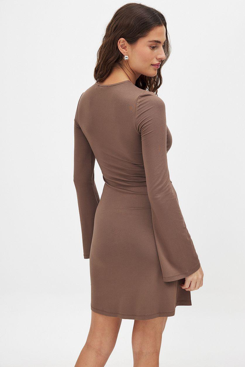 Soft Line Twist Mini Dress Product Image