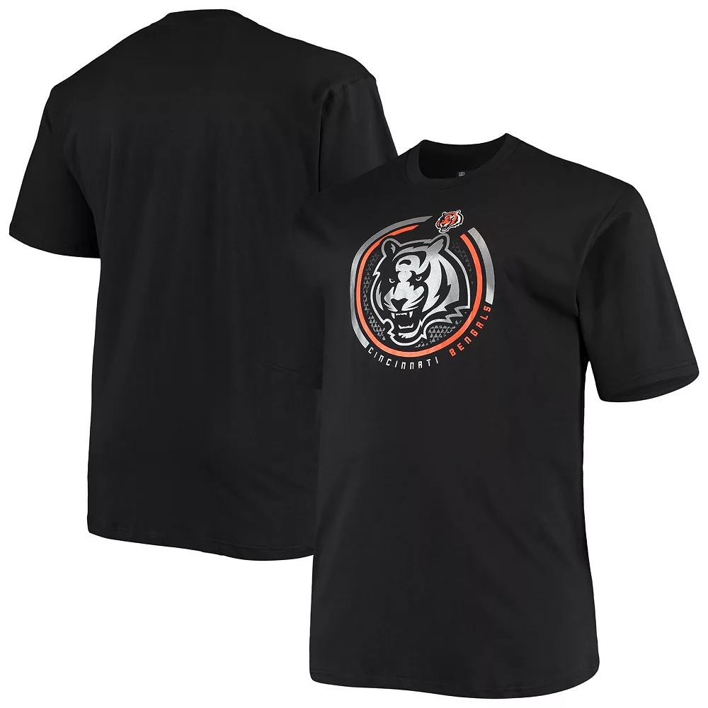 Men's Fanatics Branded Black Cincinnati Bengals Big & Tall Color Pop T-Shirt, Size: 2XB Product Image