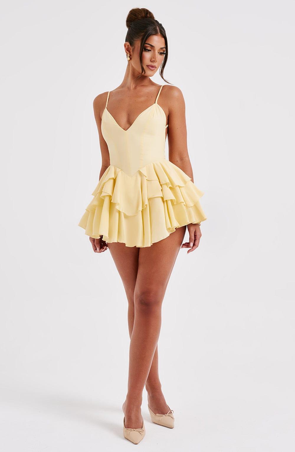 Veena Playsuit - Lemon Product Image