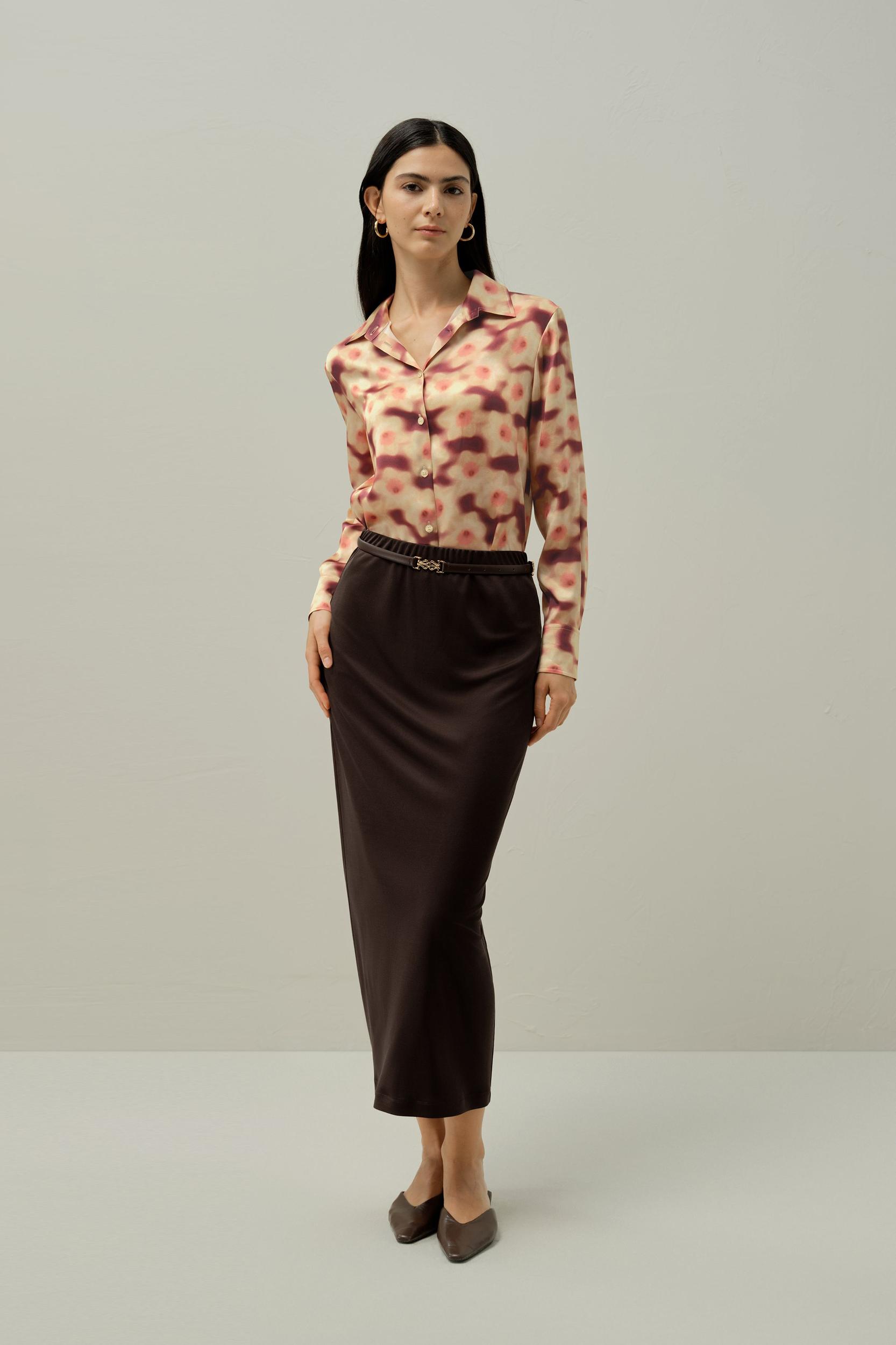 Daffodil Print Silk Blouse - Made With Liberty Fabric Product Image