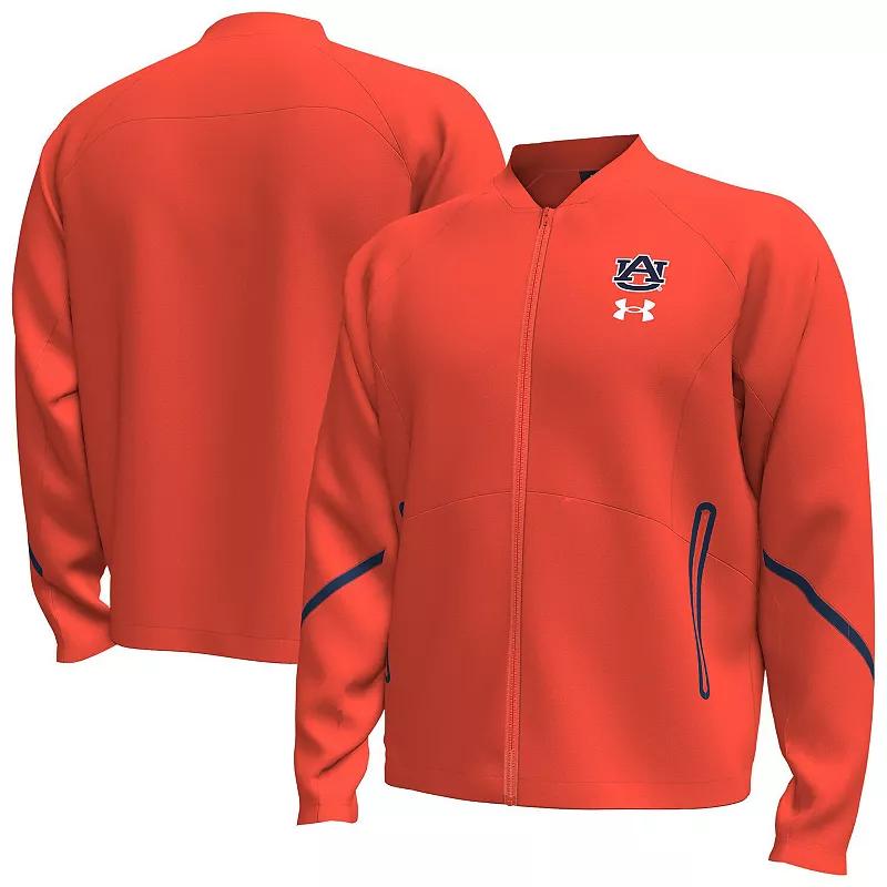 Men's Under Armour Orange Auburn Tigers Unstoppable Full-Zip Bomber Jacket,  Product Image