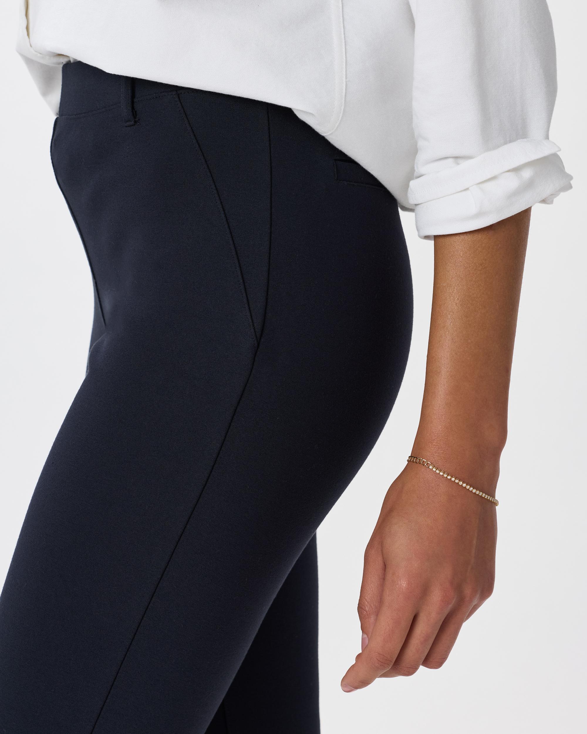 Quince | Women's Ultra-Stretch Ponte Straight Leg Pants Petite Rayon Product Image