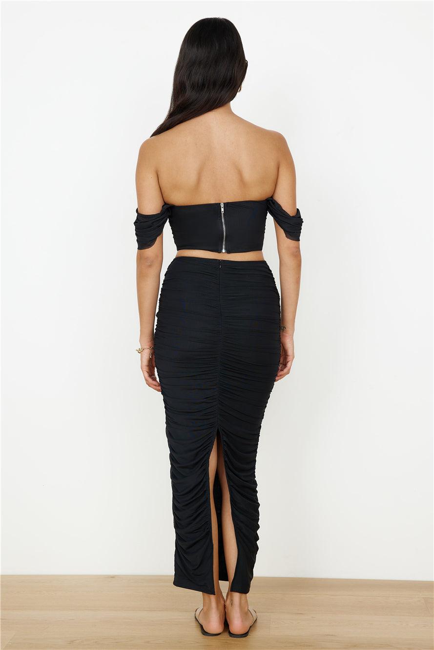 Dance Darling Maxi Skirt Black Product Image