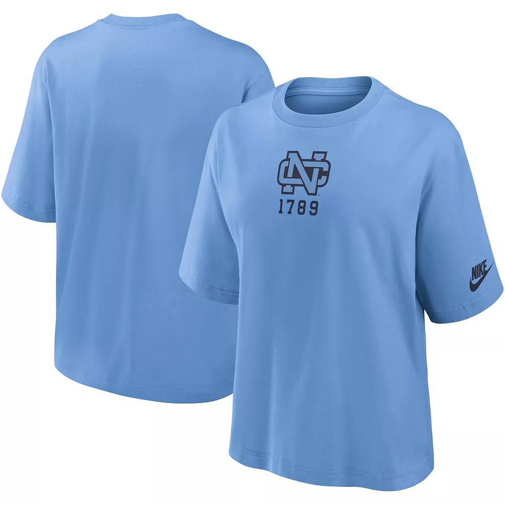 Women's Nike Carolina Blue North Carolina Tar Heels Boxy Legacy Established T-Shirt, Size: XL Product Image