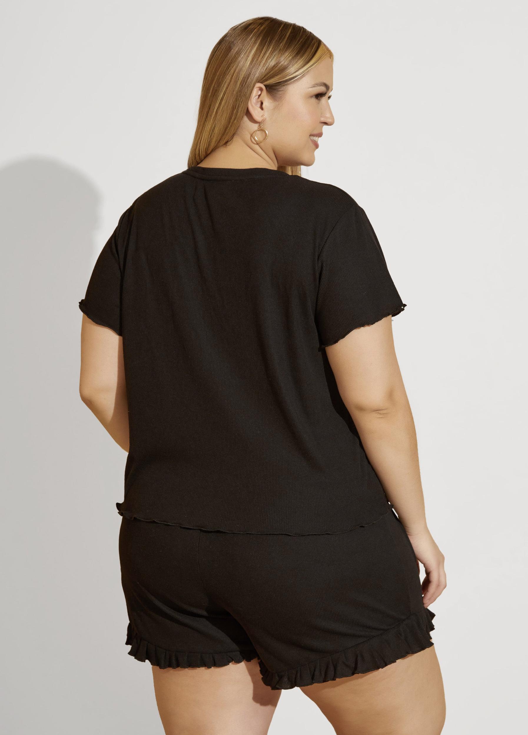 Bebe Crystal Shorts Set Product Image