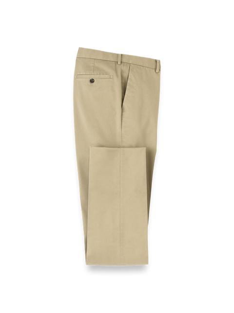 Non-Iron Cotton Stretch Twill Pant - Dark Khaki Product Image