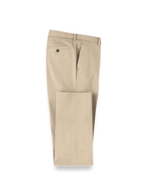 Non-Iron Cotton Stretch Twill Pant - Tan Product Image