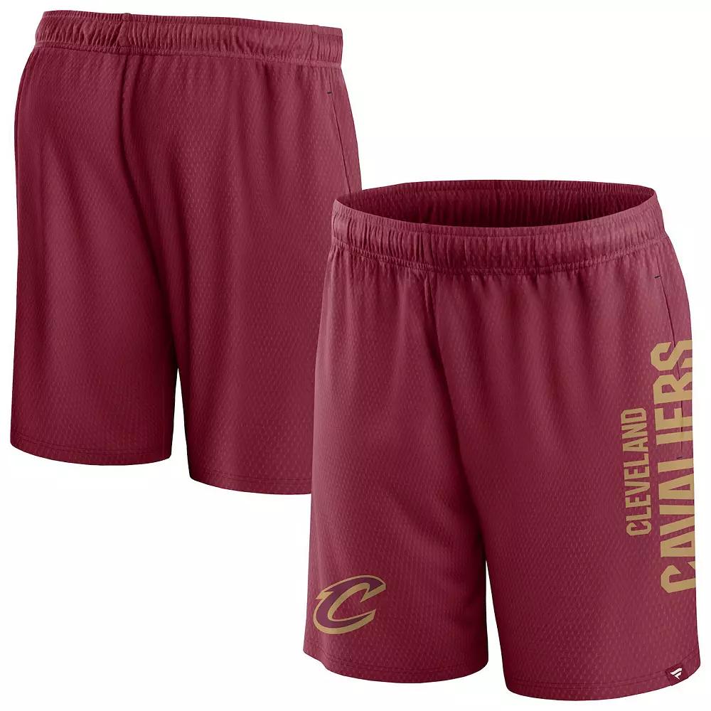 Men's Fanatics Branded Wine Cleveland Cavaliers Post Up Mesh Shorts, Size: 3XL, Team Product Image