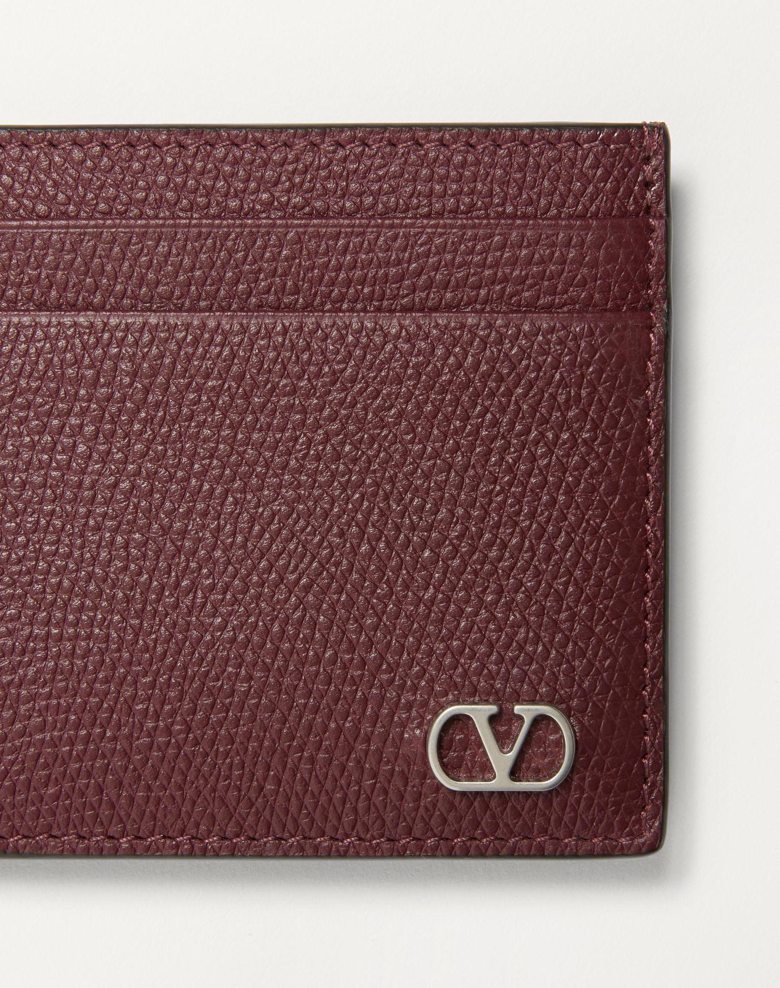 Valentino Garavani Vlogo Signature Cardholder In Grainy Calfskin Product Image