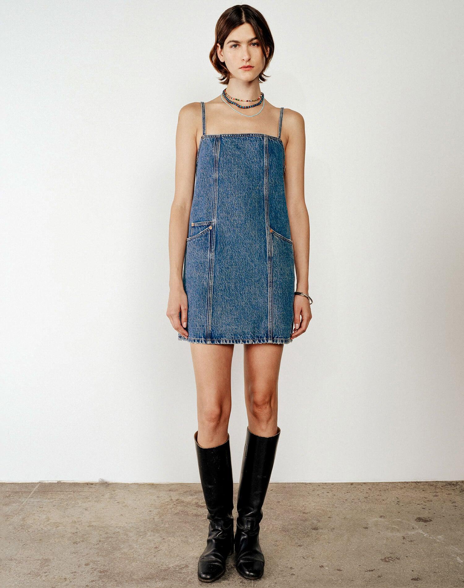 The Margo Mini Dress - Blue Mere Product Image