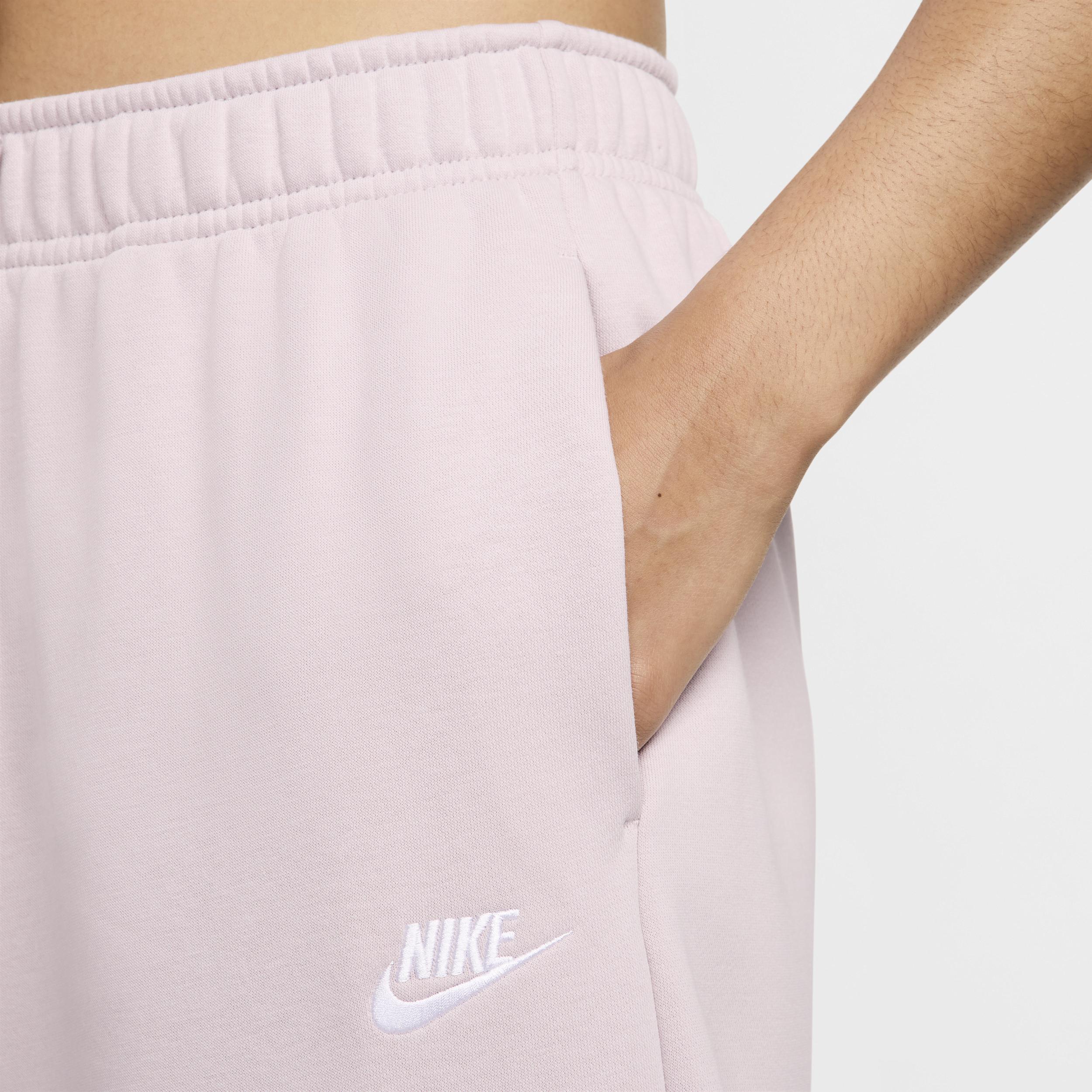 Womens Nike Sportswear Club Fleece Mid-Rise Oversized Sweatpants Product Image