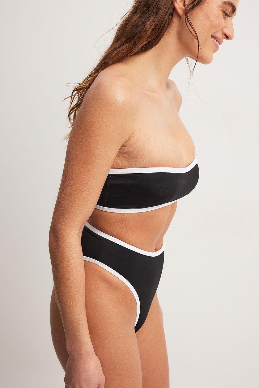 Contrast Detail Padded Bikini Top Product Image