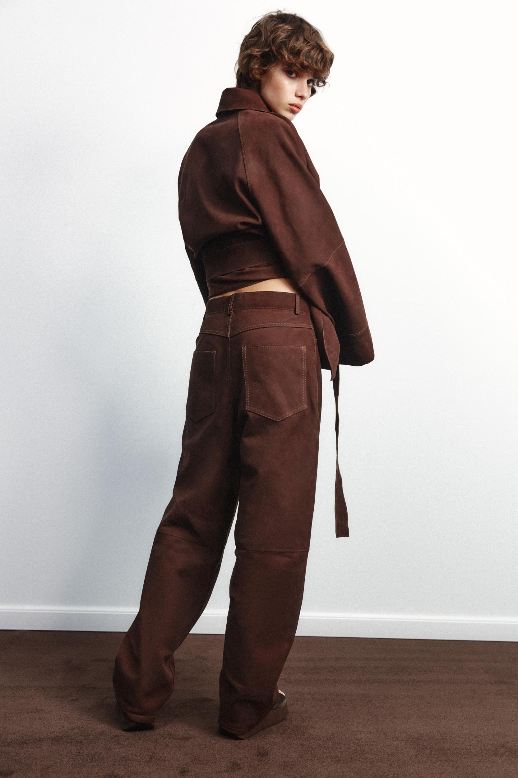 SUEDE LEATHER PANTS Product Image