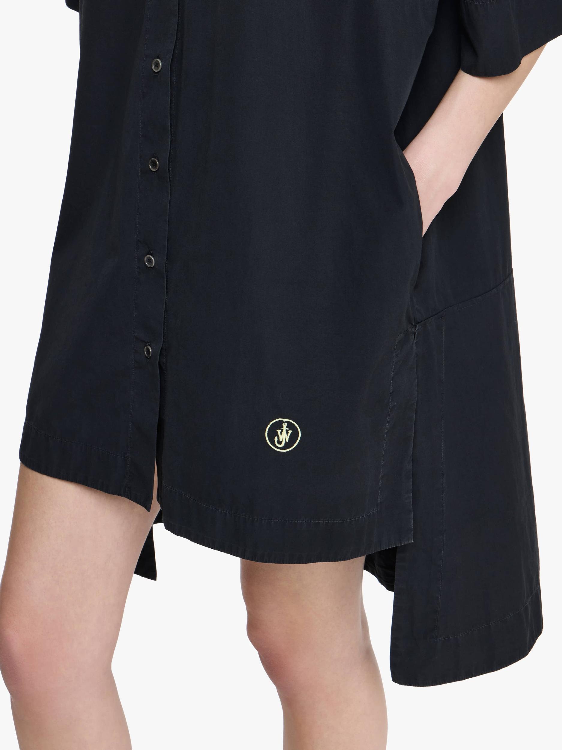 SHORT SLEEVE STEP HEM SHIRT DRESS Product Image