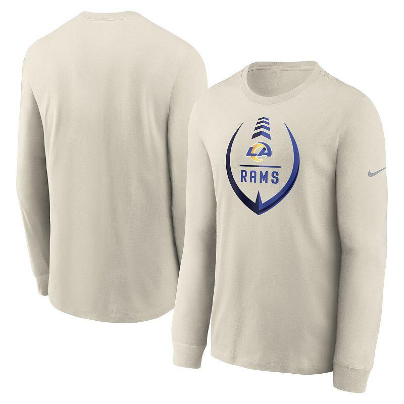 Men's Nike Bone Los Angeles Rams Icon Legend Long Sleeve Performance T-Shirt, Size: 2XL, Beige Product Image
