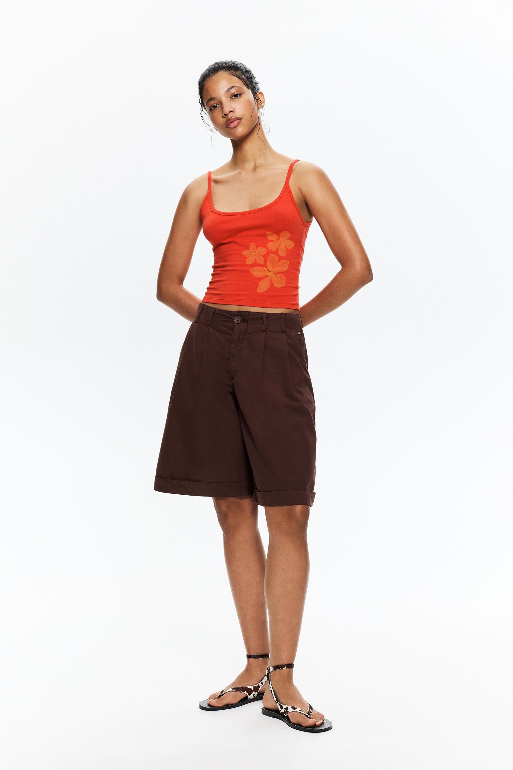 Floral strappy top Product Image