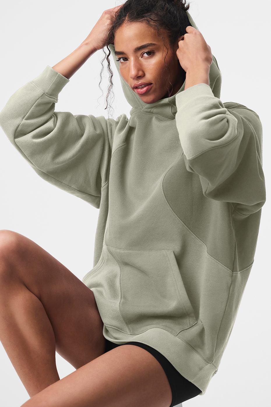 ALO | Make Waves Hoodie Green, Size: 3XL WOMEN/2XL MEN Product Image