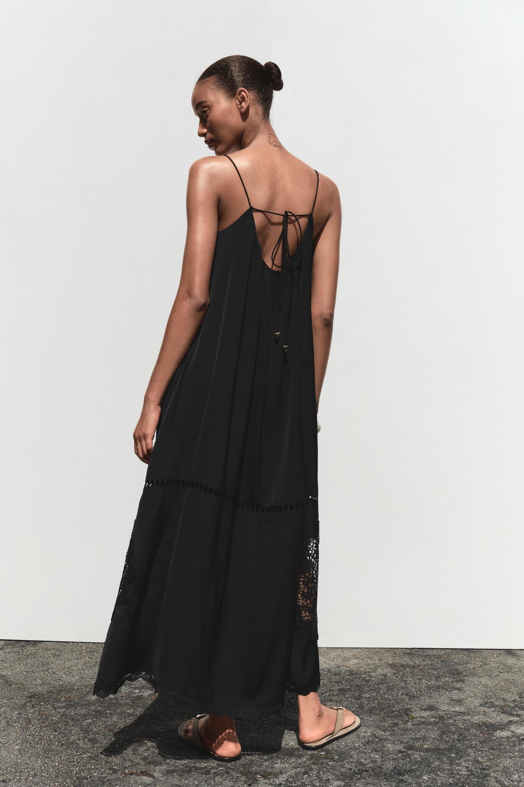 EMBROIDERED VOLUMINOUS MIDI DRESS Product Image