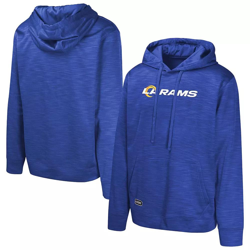 Men's Royal Los Angeles Rams Streak Fleece Pullover Hoodie,  Product Image