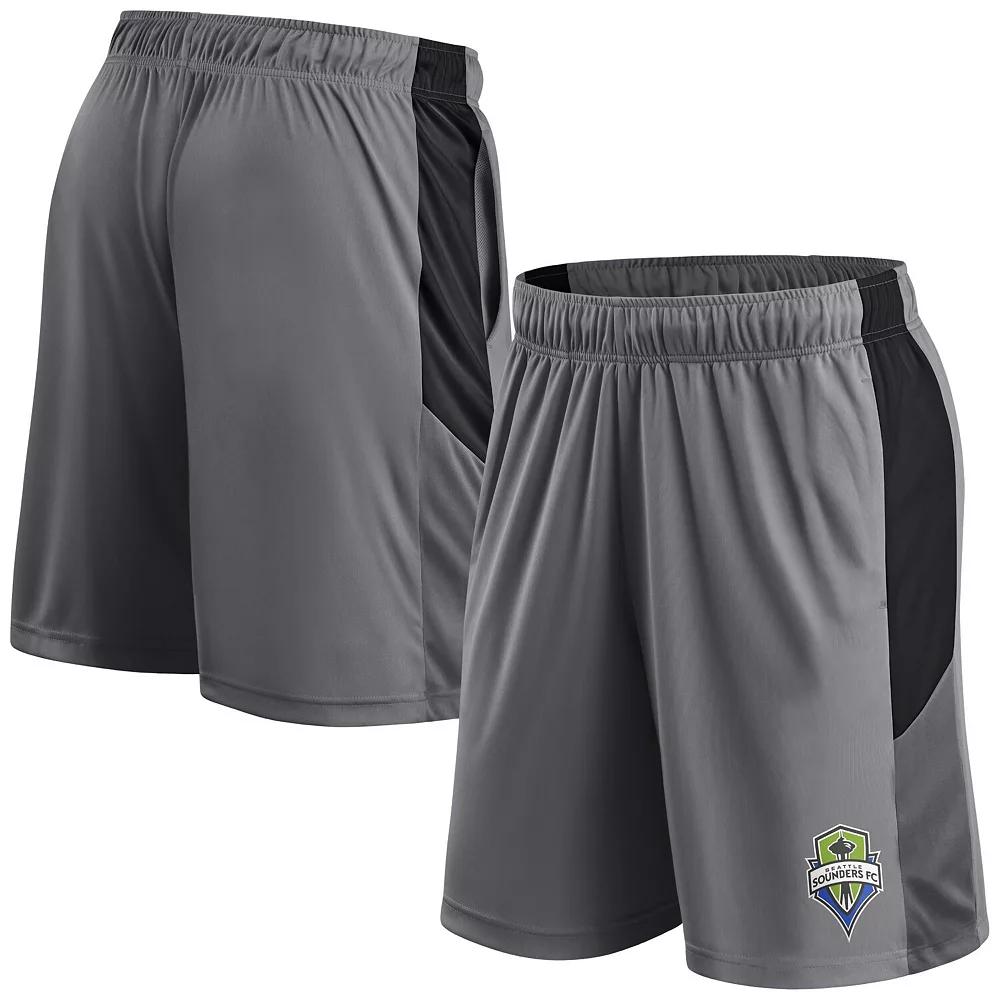 Men's Fanatics Gray Seattle Sounders FC Team Shorts,  Product Image