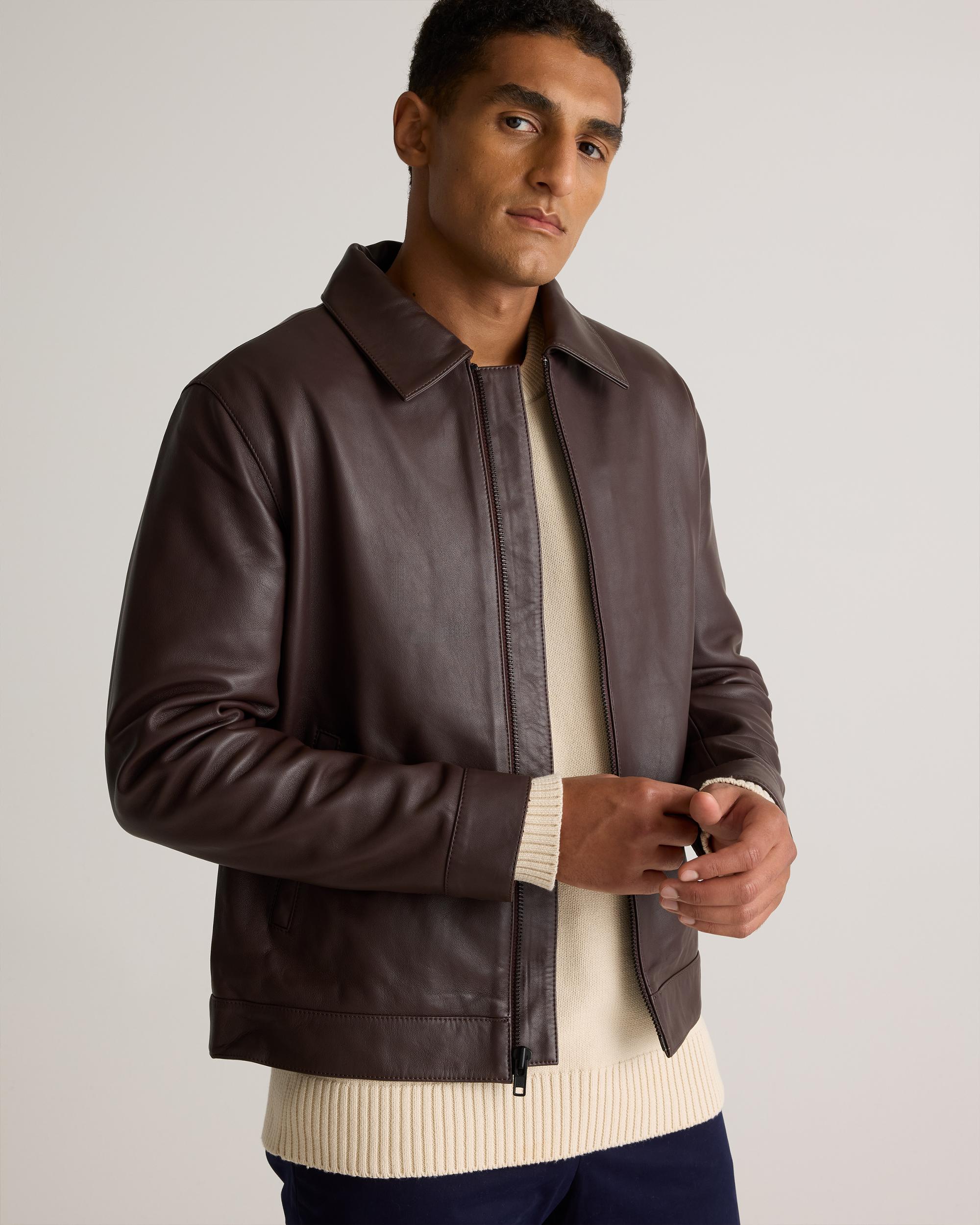Quince | Men's Harrington Jacket Leather Product Image